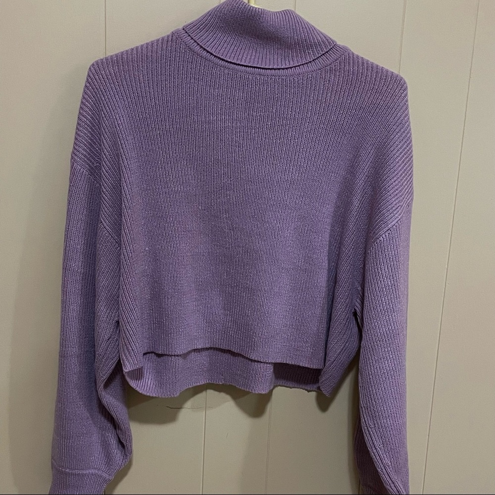 H&M cropped turtleneck sweater